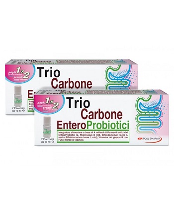 TRIOCARBONE ENTEROPROBIOTICI 7 FLACONCINI X 10 ML - Farmaunclick.it