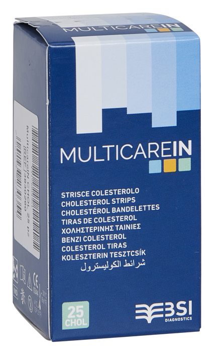 STRISCE MISURAZIONE GLICEMIA MULTICARE IN GLUCOSIO ELETTRODO 50 PEZZI - Farmaunclick.it