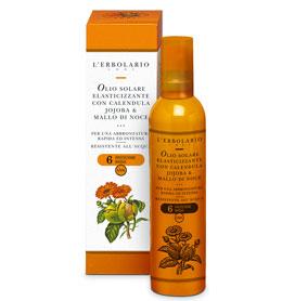 OLIO SOLARE ELASTICIZZANTE CALENDULA/JOJOBA/MALLO DI NOCE SPF6 100 ML - Farmaunclick.it