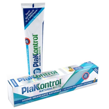 PLAKKONTROL NATURAL WHITE DENTIFRICIO 100 G - Farmaunclick.it