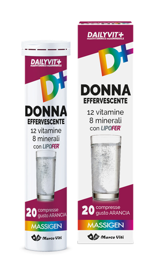 MASSIGEN DONNA MULTIVITAMINICO E MULTIMINERALE EFFERVESCENTE 20 COMPRESSE - Farmaunclick.it