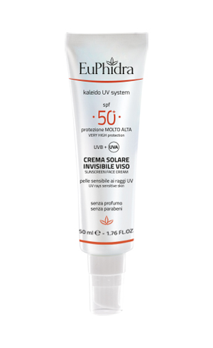 EUPHIDRA KALEIDO UV SYSTEM CREMA SOLARE VISO 50+ INVISIBLE - Farmaunclick.it
