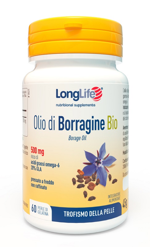 LONGLIFE OLIO BORRAGINE BIO 60 PERLE - Farmaunclick.it