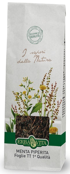 MENTA PIPERITA TAGLIO TISANA PRIMA QUALITA' FOGLIE 100 G - Farmaunclick.it