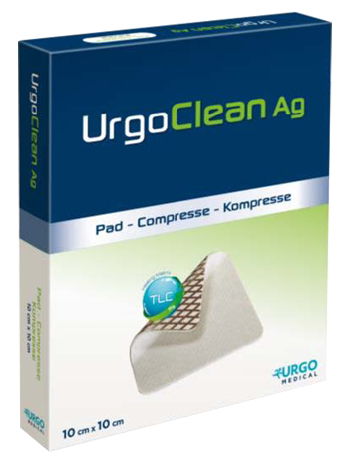 MEDICAZIONE TNT ASSORBENTE GELIFICANTE URGOCLEAN AG/SILVER 10X10CM 5 PEZZI - Farmaunclick.it