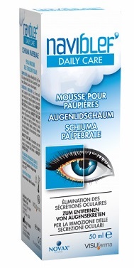 NAVIBLEF DAILY CARE SCHIUMA PER RIMOZIONE SECREZIONI OCULARI DA PALPEBRE E CIGLIA 50 ML - Farmaunclick.it