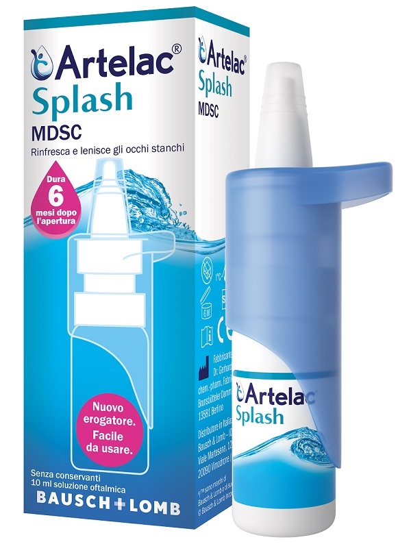 ARTELAC SPLASH MULTIDOSE GOCCE OCULARI FLACONE 10 ML - Farmaunclick.it