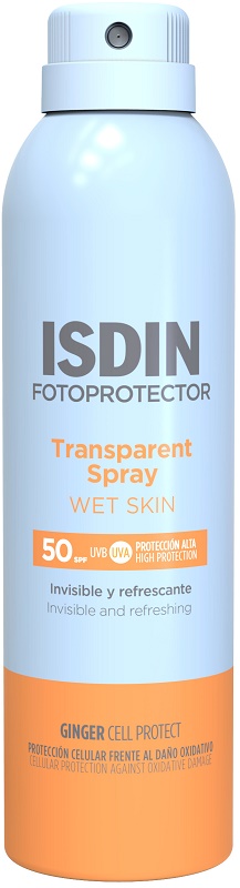 TRANSPARENT SPRAY WET SKIN SPF50 250 ML - Farmaunclick.it