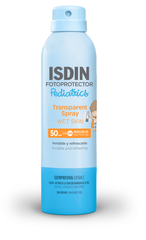 TRANSPARENT SPRAY WET SKIN PEDIATRICS SPF50 250 ML - Farmaunclick.it