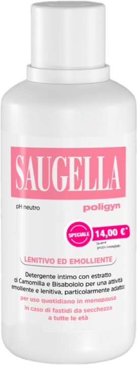 SAUGELLA POLIGYN PH NEUTRO LENITIVO ED EMOLLIENTE 500 ML TAGLIO PREZZO - Farmaunclick.it