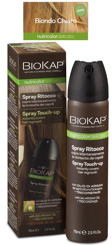 BIOS LINE  BIOKAP NUTRICOLOR DELICATO SPRAY RITOCCO BIONDO CHIARO 75 ML - Farmaunclick.it