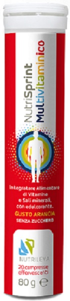 NUTRISPRINT MULTIVITAMINICO 20 COMPRESSE EFFERVESCENTI 80 G SENZA ZUCCHERO - Farmaunclick.it