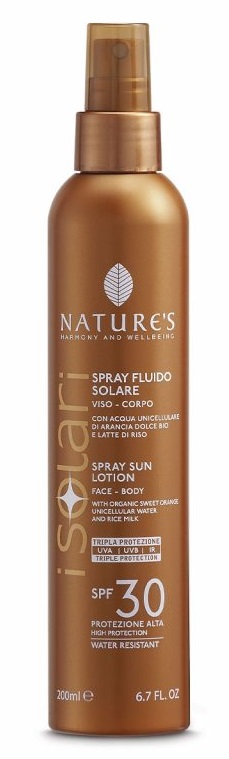 NATURE'S I SOLARI SPRAY FLUIDO SPF30 200 ML - Farmaunclick.it