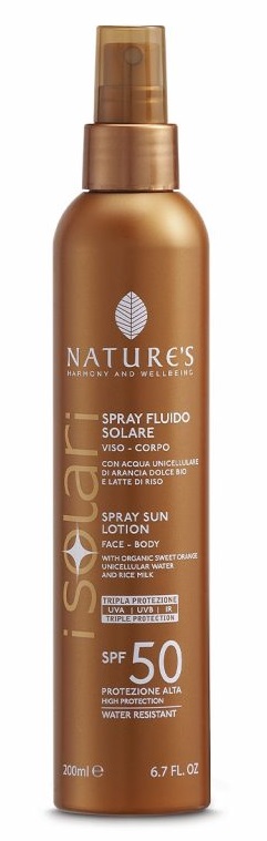 NATURE'S I SOLARI SPRAY FLUIDO SPF50 200 ML - Farmaunclick.it