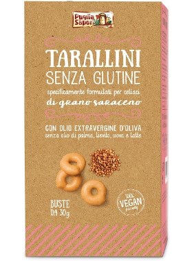 PUGLIA SAPORI TARALLINI GRANO SARACENO 6 BUSTE 30 G - Farmaunclick.it