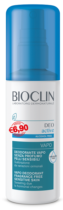 BIOCLIN DEO ACTIVE VAPO SENZA PROFUMO E SENZA ALCOOL PER PELLI SENSIBILI PROMO 100 ML - Farmaunclick.it