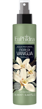 EUPHIDRA ACQUA PROFUMATA VANIGLIA IN FLACONE CON ETICHETTA POMPA SPRAY - Farmaunclick.it