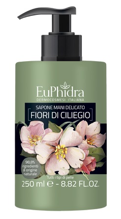 EUPHIDRA SAPONE LIQUIDO MANI CILIEGIO IN FLACONE CON ETICHETTA DISPENSER - Farmaunclick.it