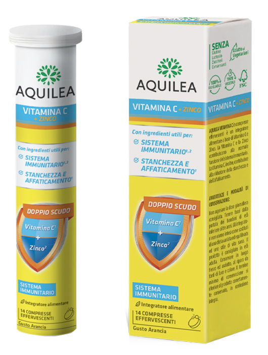 AQUILEA VITAMINA C 14 COMPRESSE EFFERVESCENTI - Farmaunclick.it