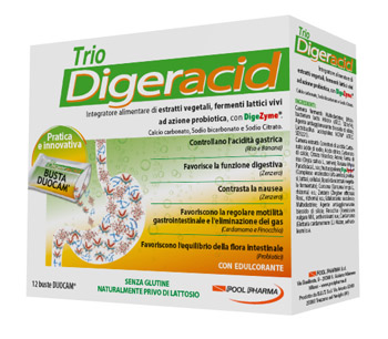 TRIO DIGERACID 12 BUSTINE - Farmaunclick.it