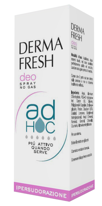 DERMAFRESH DEO SPRAY NO GAS AD HOC IPERSUDORAZIONE DEODORANTE 100 ML - Farmaunclick.it