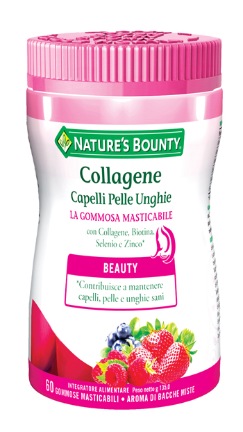 COLLAGENE CAPELLI PELLE UNGHIE 60 GOMMOSE MASTICABILI - Farmaunclick.it