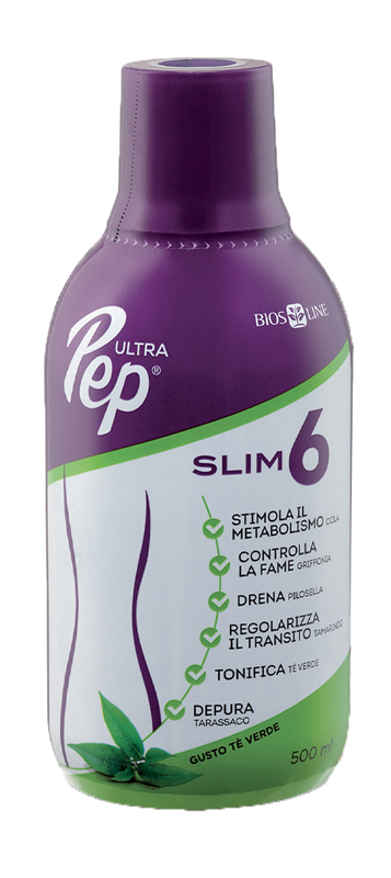 ULTRA PEP SLIM 6 TE' VERDE 500 ML CON EDULCORANTE - Farmaunclick.it