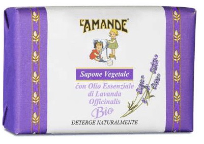 L'AMANDE MARSEILLE SAPONE VEGETALE LAVANDA OFFICINALIS BIO 20 G - Farmaunclick.it