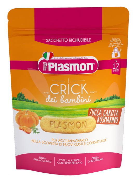 PLASMON CRICK ZUCCA/CARORA/ROSMARINO 100 G - Farmaunclick.it