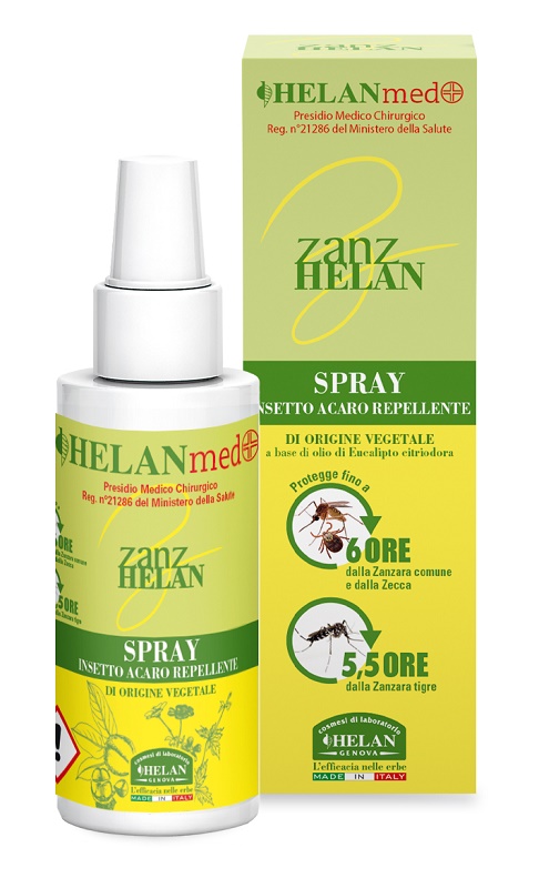 ZANZHELAN INSETTOREPELLENTE VEGETALE SPRAY ECOLOGICO 100 ML - Farmaunclick.it
