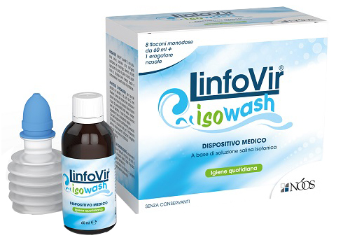 SOLUZIONE SALINA ISOTONICA LINFOVIR ISOWASH 8 FLACONI DA 60 ML - Farmaunclick.it