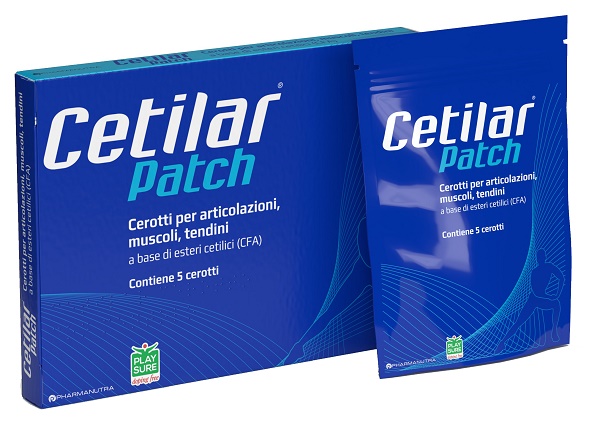 CEROTTO MONOUSO CETILAR PATCH PER ARTICOLAZIONI MUSCOLI E TENDINI 5 PEZZI - Farmaunclick.it