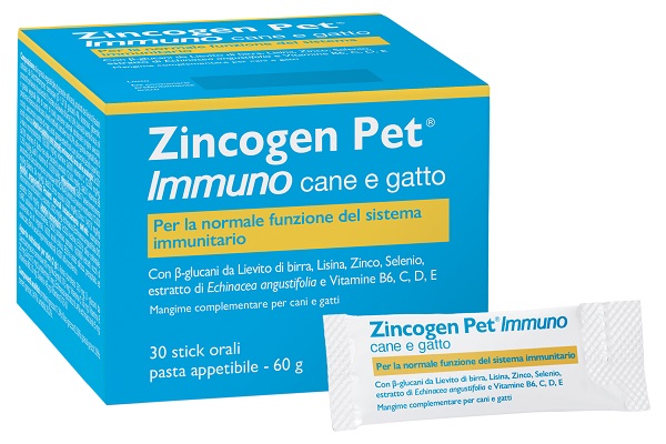 ZINCOGEN PET IMMUNO PASTA 30 STICK - Farmaunclick.it