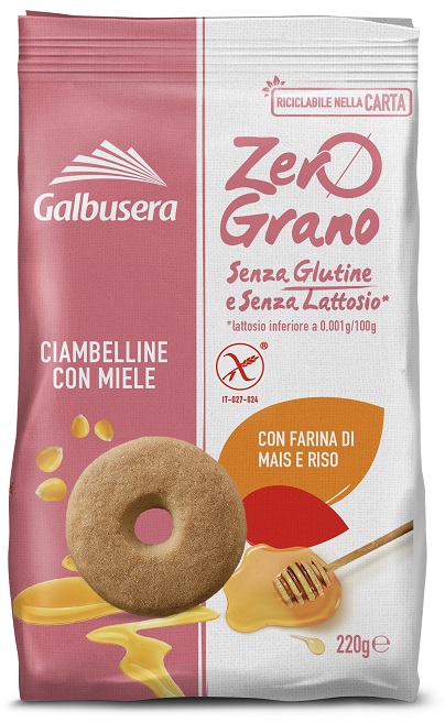 ZEROGRANO FROLLINI CIAMBELLINE MIELE 220 G - Farmaunclick.it