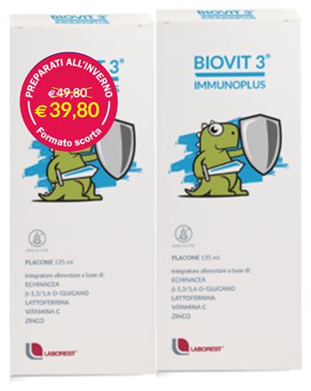 BIOVIT 3 IMMUNOPLUS MULTIPACK 125 ML X 2 - Farmaunclick.it
