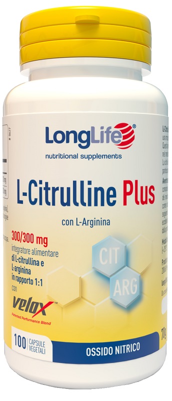 LONGLIFE L-CITRULLINE PLUS 100 CAPSULE VEGETALI - Farmaunclick.it