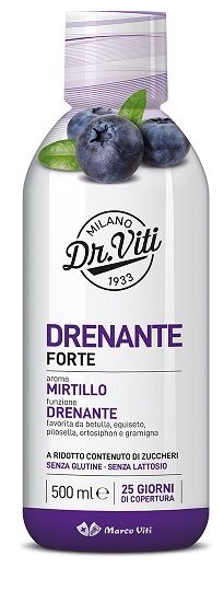DR VITI DRENANTE FORTE MIRTILLO 500 ML SENZA ZUCCHERI - Farmaunclick.it