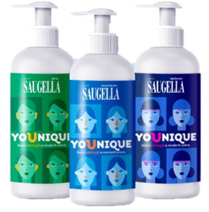 SAUGELLA YOUNIQUE BUNDLE 1 DERMOLIQUIDO 200 ML + 1 ATTIVA 200 ML + 1 IDRASERUM 200 ML - Farmaunclick.it