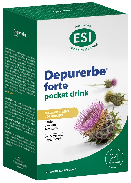 ESI DEPURERBE FORTE POCKET DRINK 24 PEZZI 20 ML - Farmaunclick.it