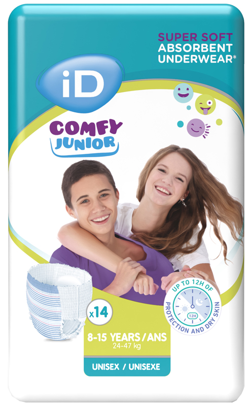 PANNOLINO MUTANDINA ID COMFY PANTS NIGHT 24-47 KG 8-15 ANNI SMALL 14 PEZZI - Farmaunclick.it
