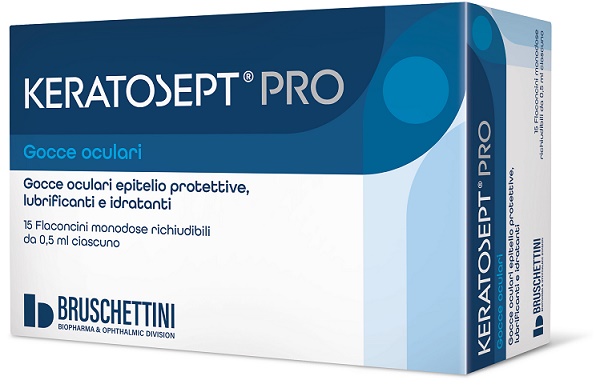GOCCE OCULARI KERATOSEPT PRO 15 FLACONCINI MONODOSE RICHIUDIBILI DA 0,5 ML - Farmaunclick.it