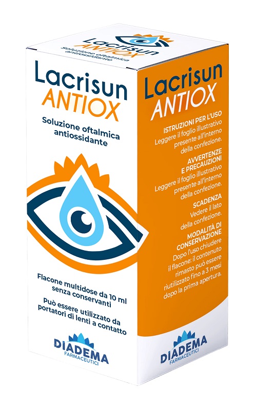 LACRISUN ANTIOX SOLUZIONE OFTALMICA ANTIOSSIDANTE OCCHI FLACONE MULTIDOSE 10 ML - Farmaunclick.it