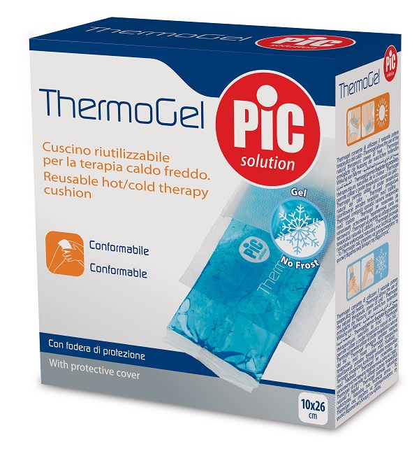 CUSCINO THERMOGEL 10X26 CM TERAPIA CALDO FREDDO CON FODERA ITC - Farmaunclick.it