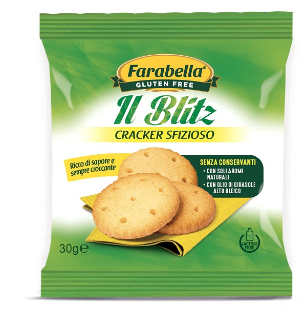 FARABELLA GLUTEN FREE IL BLITZ CRACKER SFIZIOSO SENZA LATTOSIO 30 G - Farmaunclick.it