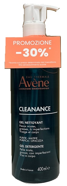 AVENE CLEANANCE GEL DETERGENTE 400 ML PREZZO SPECIALE - Farmaunclick.it