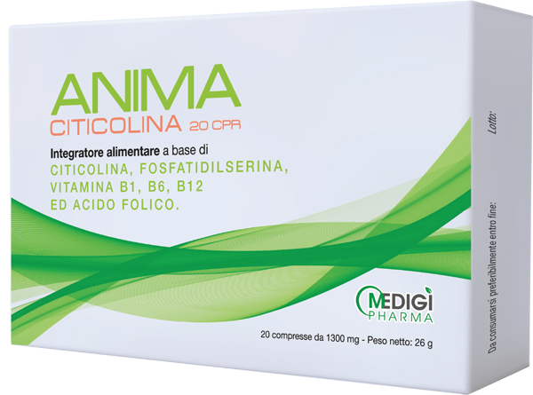 ANIMA CITICOLINA 20 COMPRESSE - Farmaunclick.it