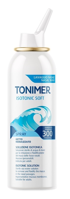 SOLUZIONE ISOTONICA ACQUA DI MARE TONIMER ISOTONIC SOFT OSMOLALITA' 300 MOSM/KG SPRAY 100 ML - Farmaunclick.it