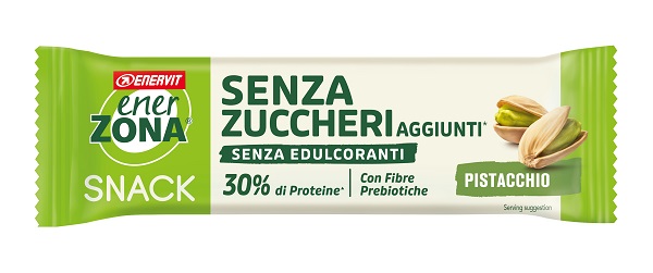 ENERZONA SNACK PISTACCHIO COPERTURA BIANCA AL LATTE SENZA ZUCCHERI AGGIUNTI 27 G - Farmaunclick.it