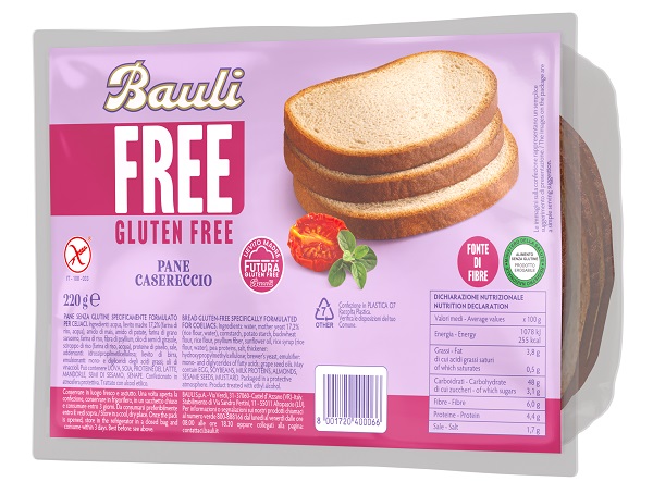 BAULI FREE PANE CASERECCIO 220 G - Farmaunclick.it