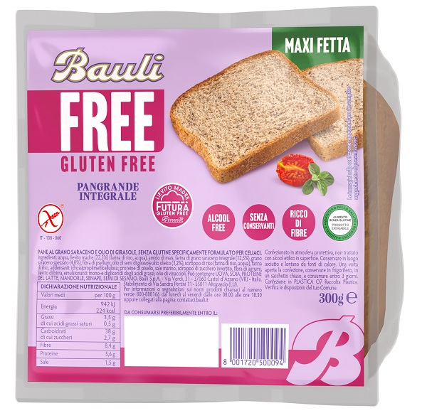 BAULI FREE PANGRANDE INTEGRALE 300 G - Farmaunclick.it